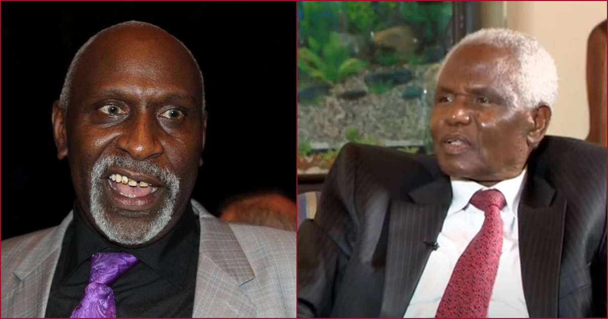 Collaged photos of Charles Nyachae and Francis Muthaura.